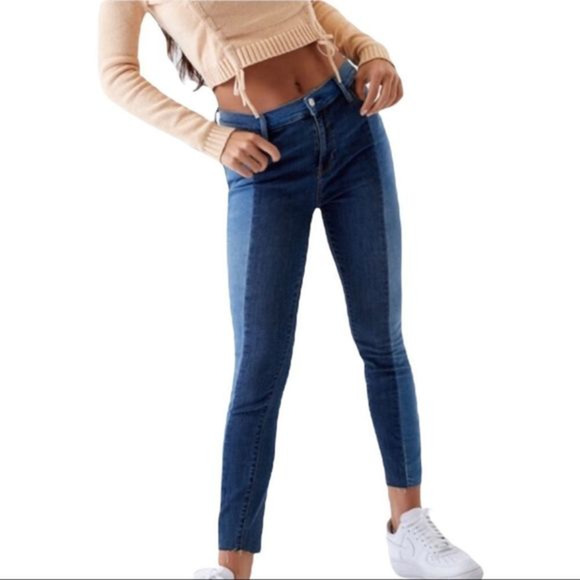 PacSun Rare Two Toned High-Rise Ankle‎ Jegging Size 28 - Picture 1 of 10